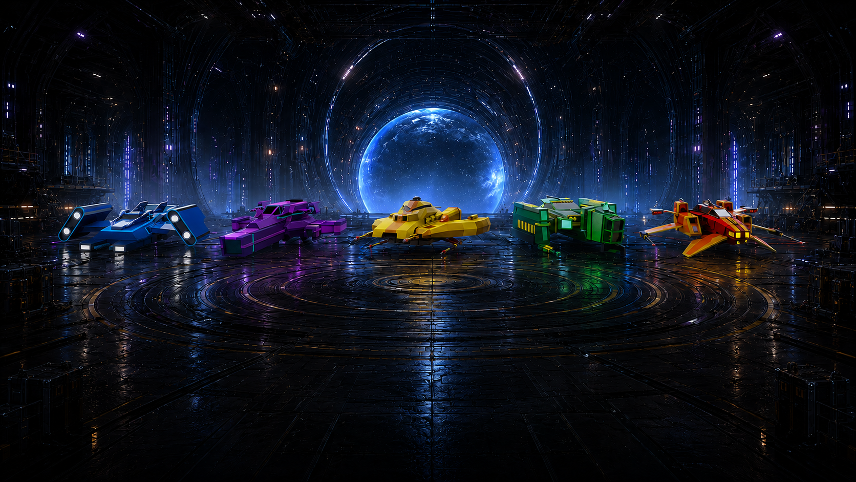 Hangar cathedral background